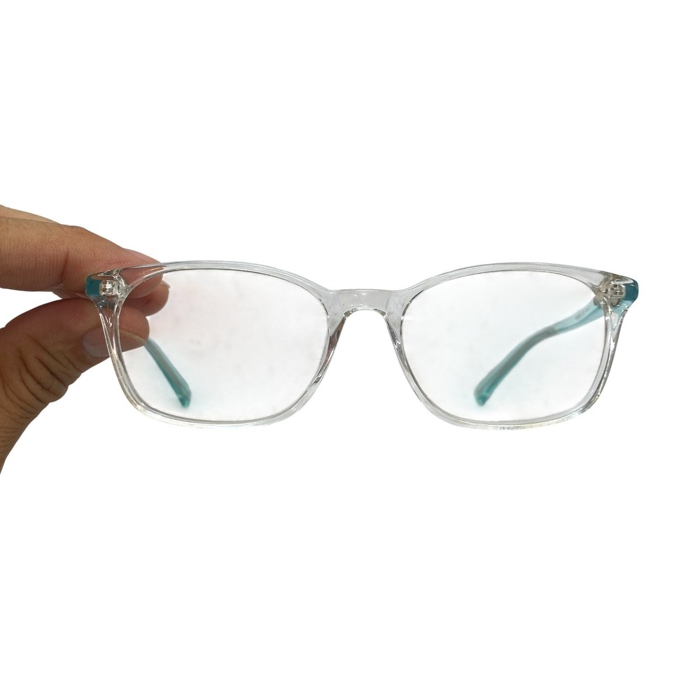 Puma PJ0049OCOS Eyeglasses Kids Clear Teal  Rectangular Frames 49-16-135